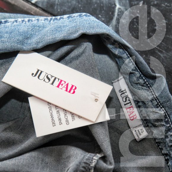 JUSTFAB LONG DENIM SHIRT - Picture 6 of 8